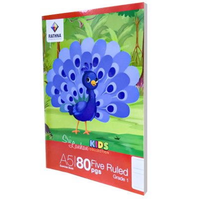 A5 Five Ruled Grade 1 - 80 Pages