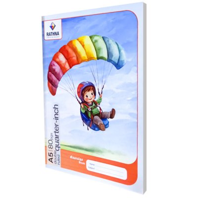 A5 Double Ruled Quarter Inch - 80 Pages