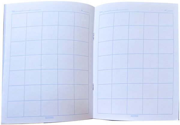 A5 Square Ruled One Inch - 80 Pages