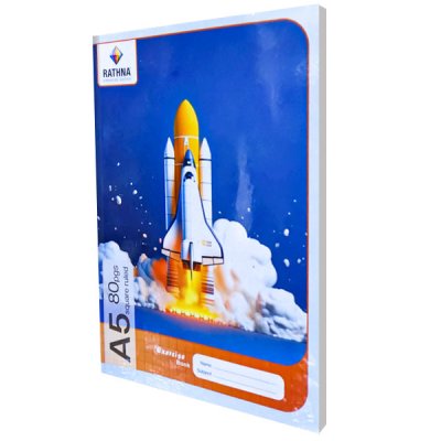 A5 Square Ruled - 80 Pages