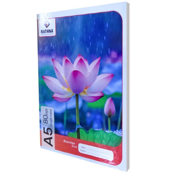 A5 Single Ruled - 80 Pages