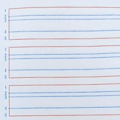 5 Ruled (Grade 2 & 3) - 80 Pages