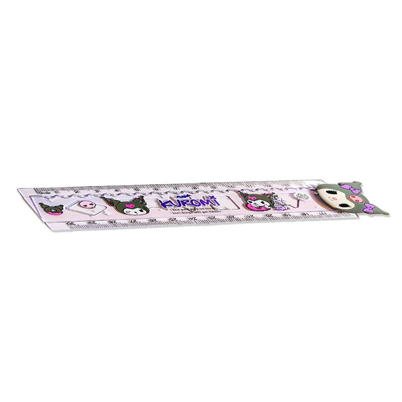 Kuromi Rotating Folding Cartoon Ruler - 30cm