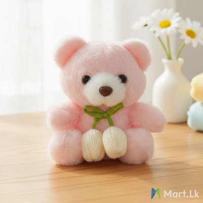 Pink cute teddy - Bag key tag chain